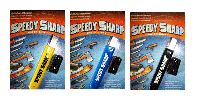 "The Original" Speedy Sharp Carbide Sharpener, Knife Sharpener, 3 pack ,3 colors