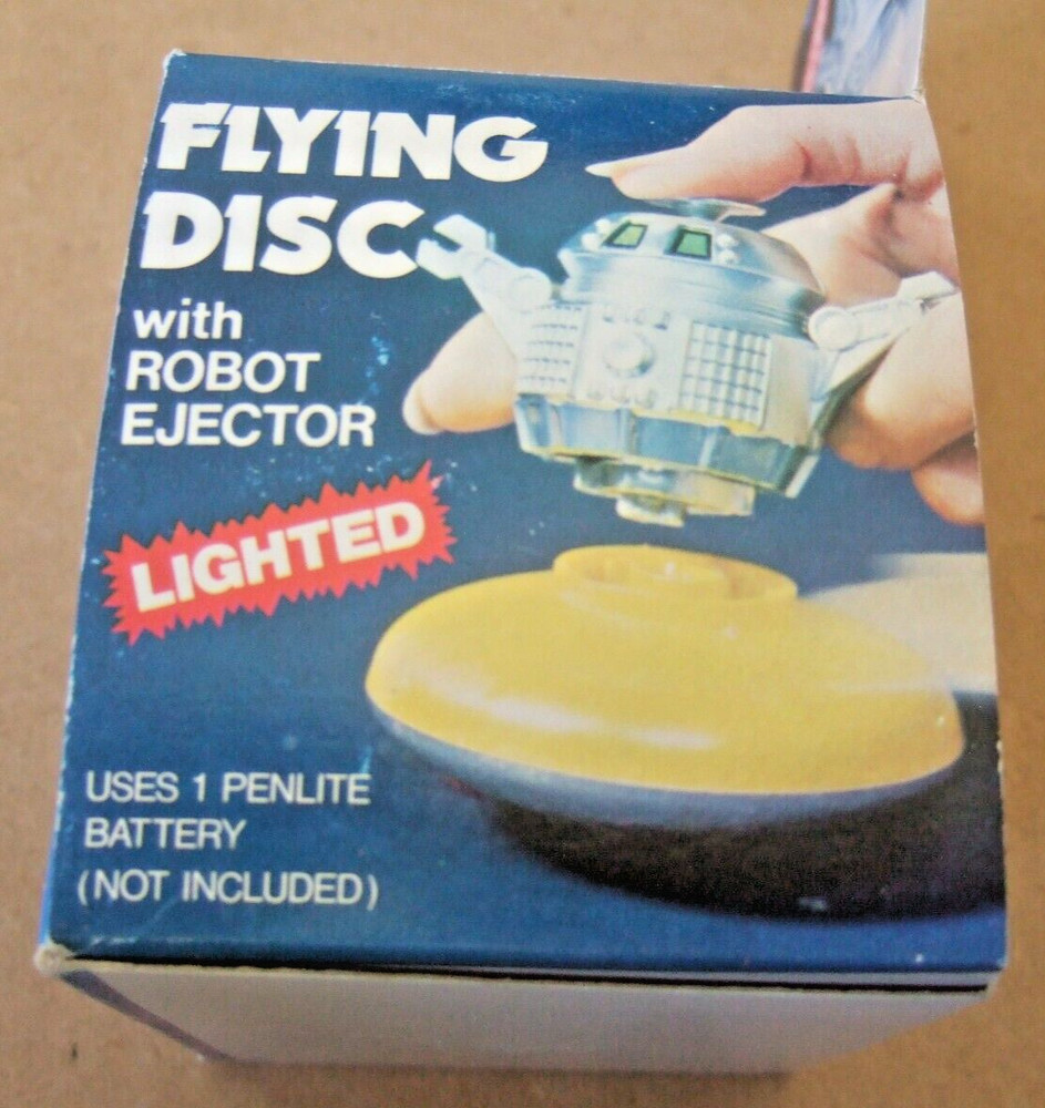 T D C FLYING DISC WITH ROBOT EJECTOR ORIGINAL BOX