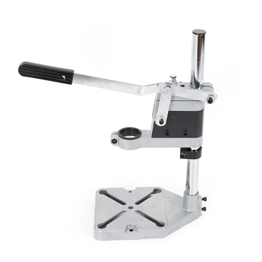 Portable Bench Clamp Drill Press Stand Adjustable Drilling Pedestal Holder Tool