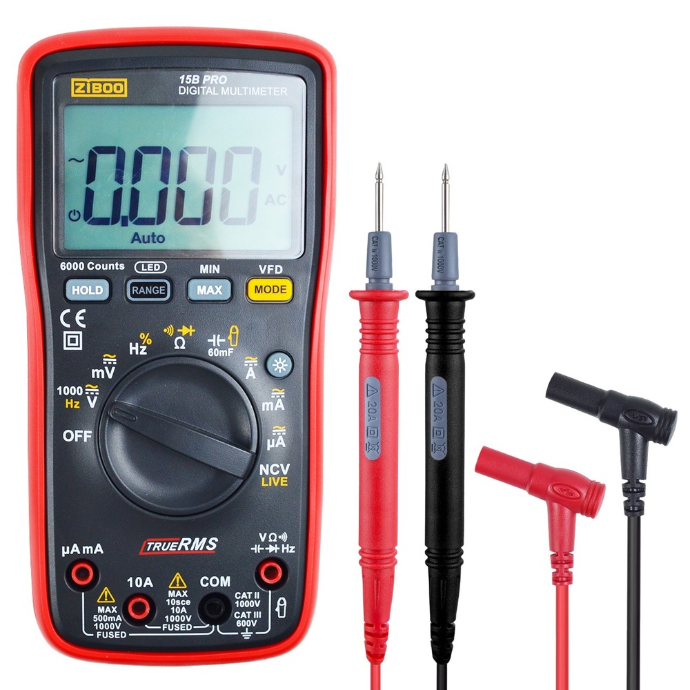 ZIBOO 15B PRO True RMS Digital Multimeter ✦Kd