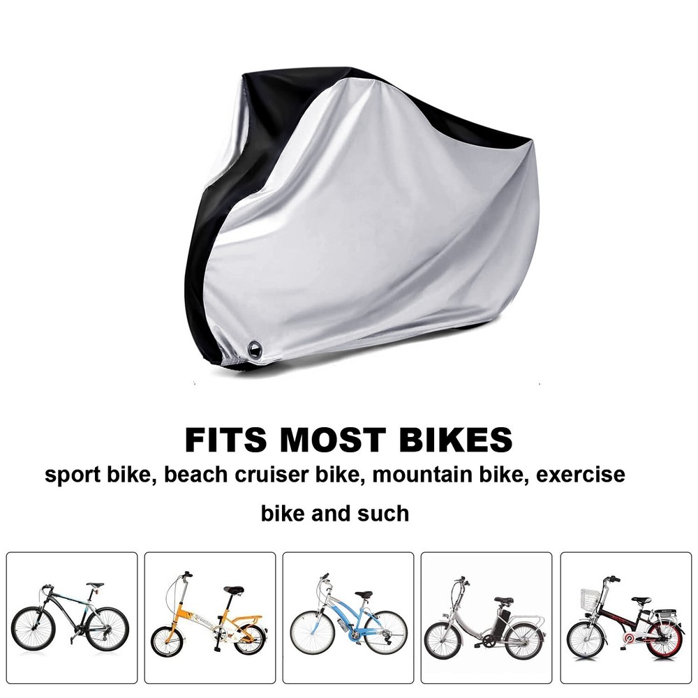 Bicycle Cover Raincoat Dustproof Sunproof Bicycle Protector with Locking Holes