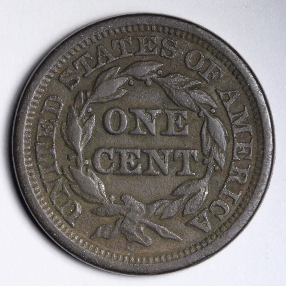 1845 Braided Hair Large Cent Choice XF E113 TNT