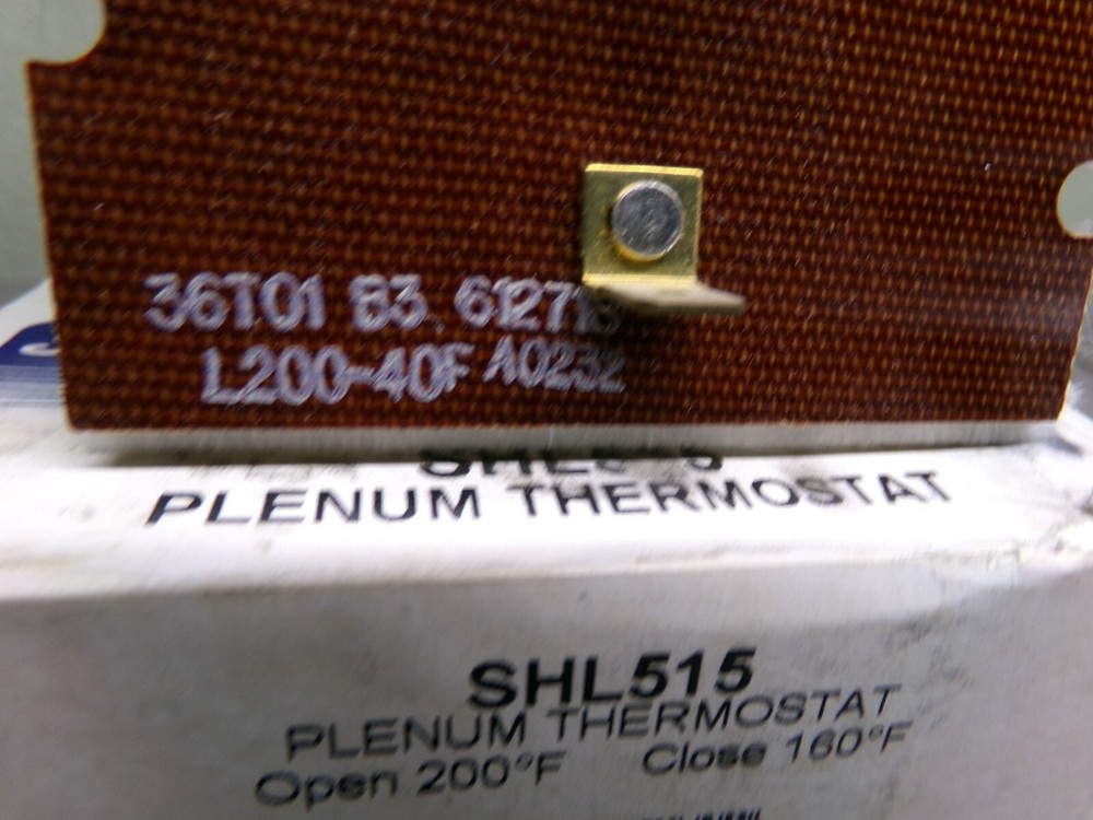 SUPCO SHL515 PLENUM THERMOSTAT L200-40