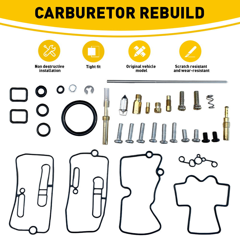 New For Honda CRF450R 2002-2008 Carburetor Rebuild kit Carb Jets Needle 02-08 US