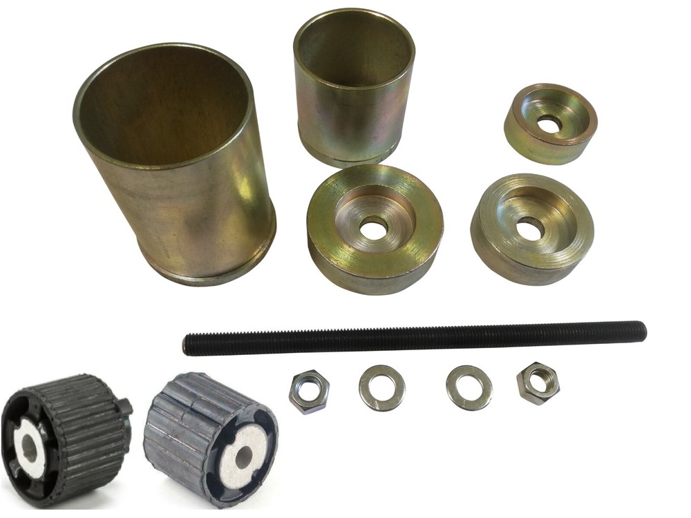 BMW 5 F10 rear subframe  differential bushing puller removal installation tool