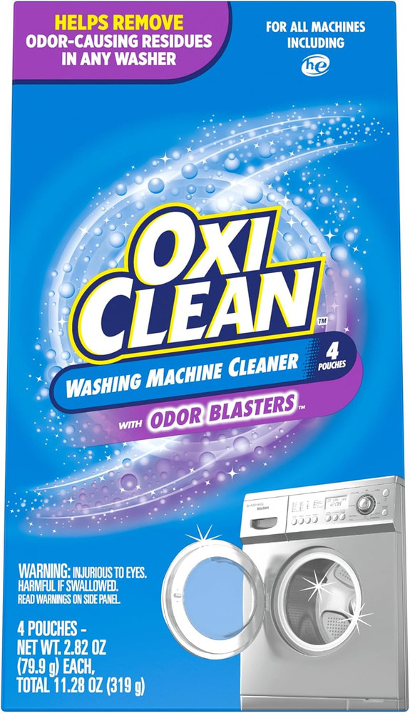 Washing Machine Cleaner with Odor Blasters, 4 Count