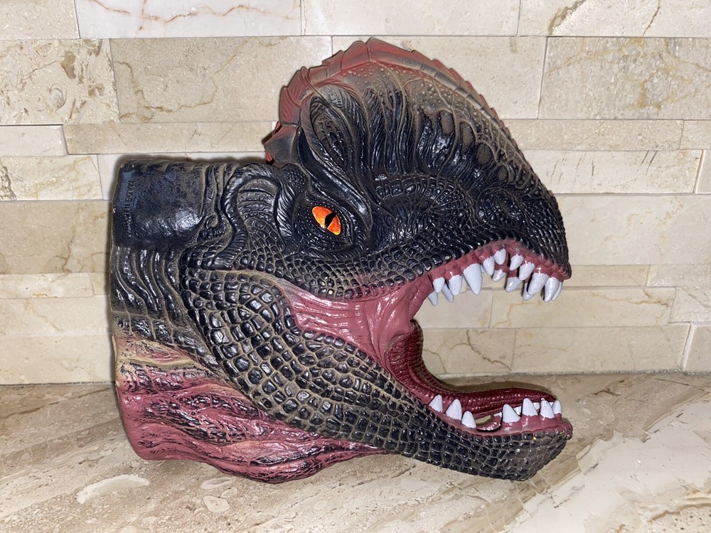 DILOPHOSAURUS DINOSAUR RUBBER HAND PUPPET.