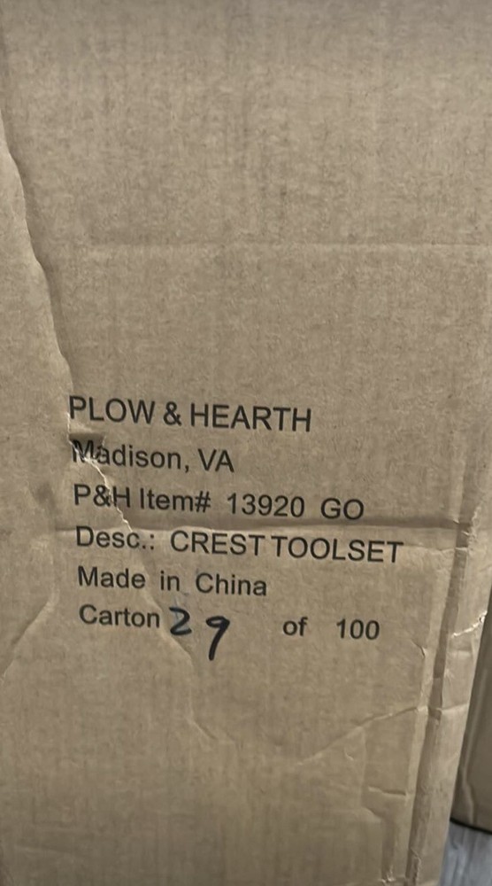 Crest Fireplace Tool Set