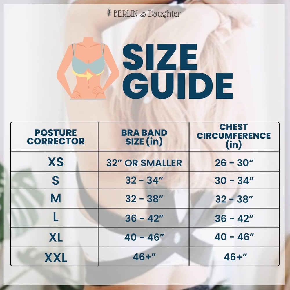 Posture Corrector - Fully Adjustable Breathable Clavicle Chest Back Support B...