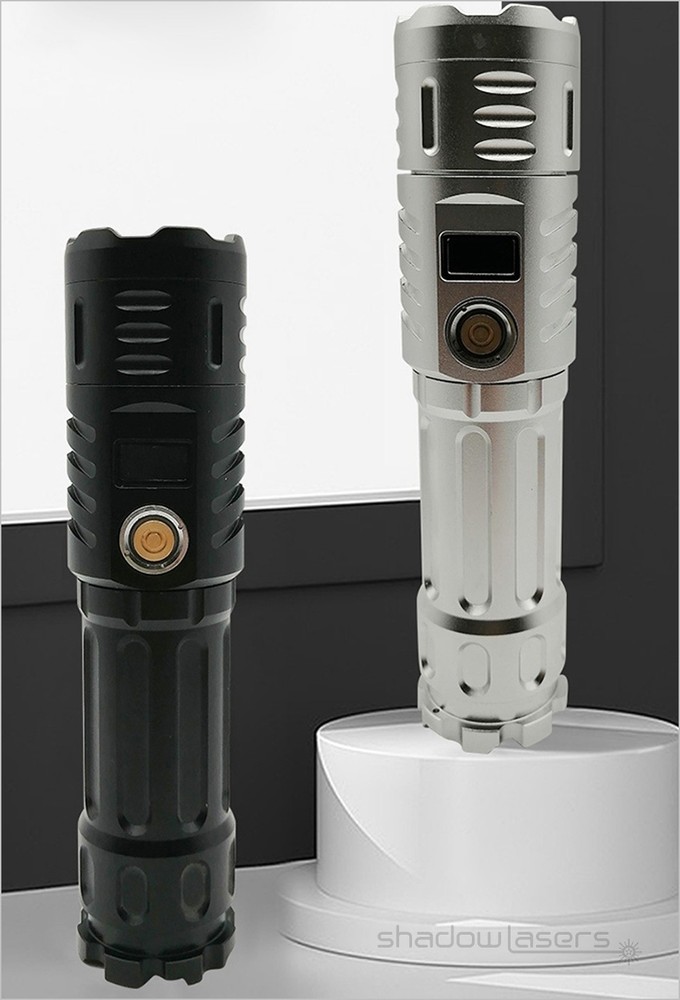 LM0750 Adjustable Focus 520nm Laser Pointer Visible Beam Flashlight+Al Case