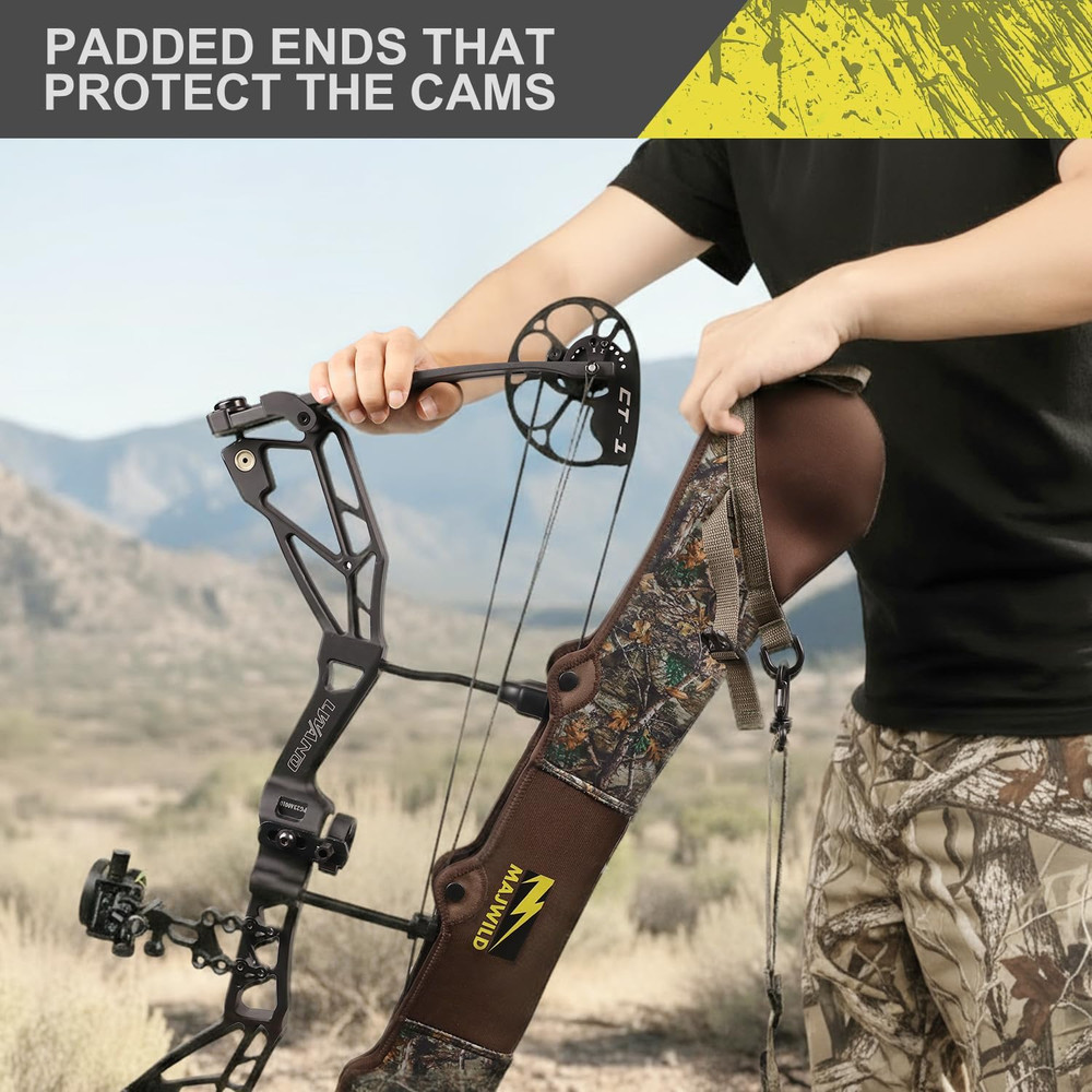 Neoprene Compound Bow Sling Adjustable Shoulder Strap for Hunting 36"