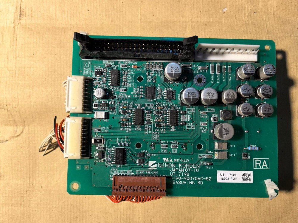 Nihon Kohden MEK-6410 UT-7198 Front Amplifier Board - OEM Original Pull