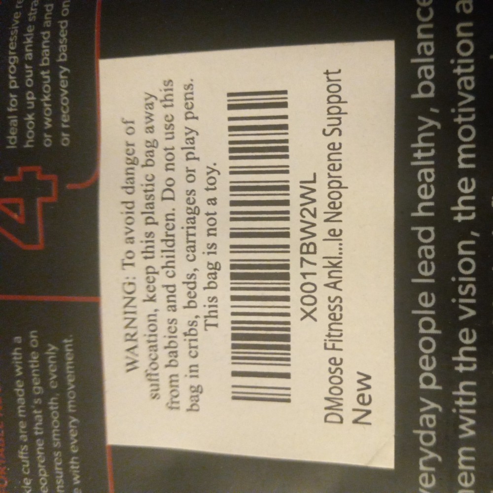 DMoose Ankle Strap for Cable Machines Black