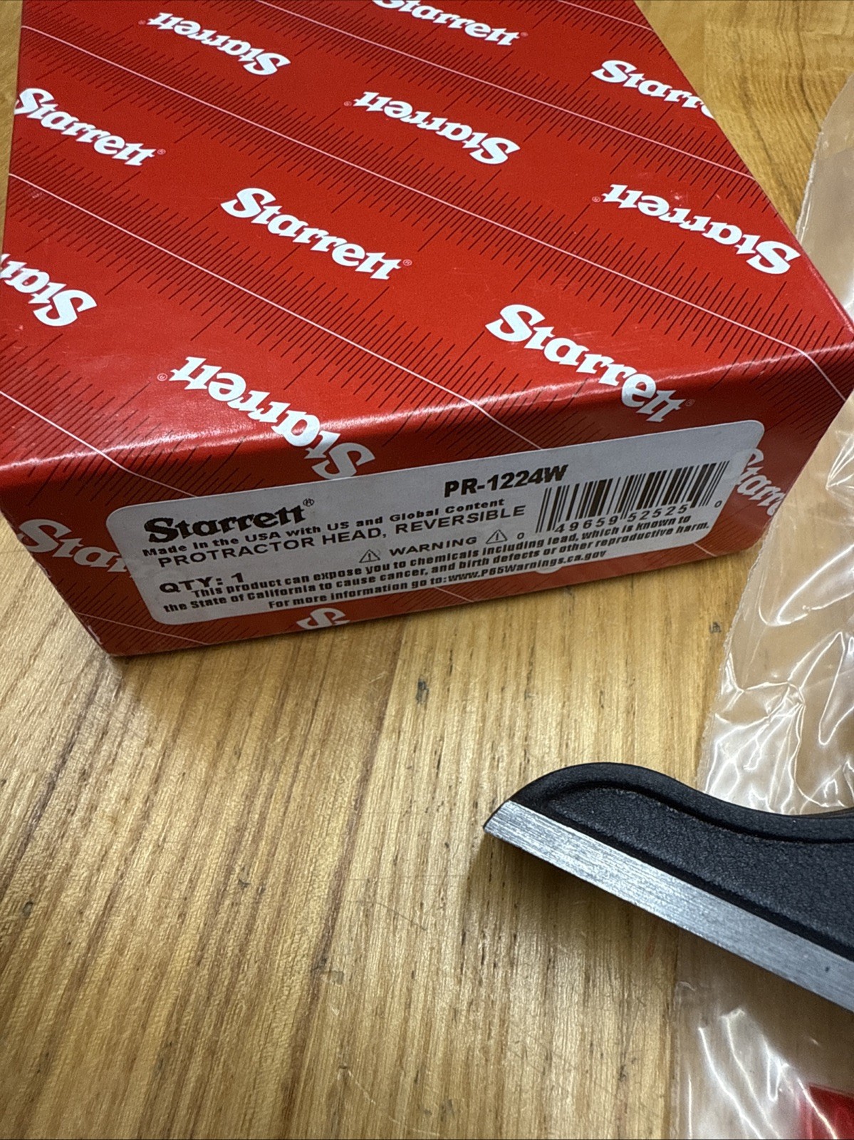Starrett PR-1224W Protractor Head for Combination Squares & Protractors with Box