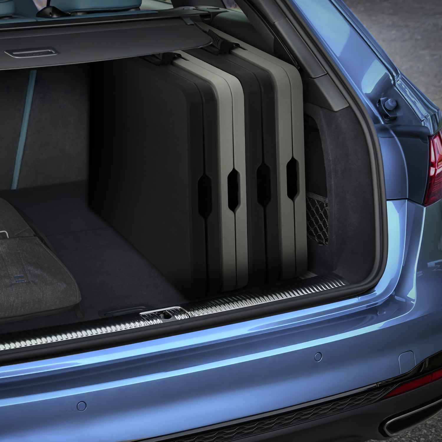 4ft Grey Portable Folding Home Plastic Table Adjustable Foot Camping Picnic Desk