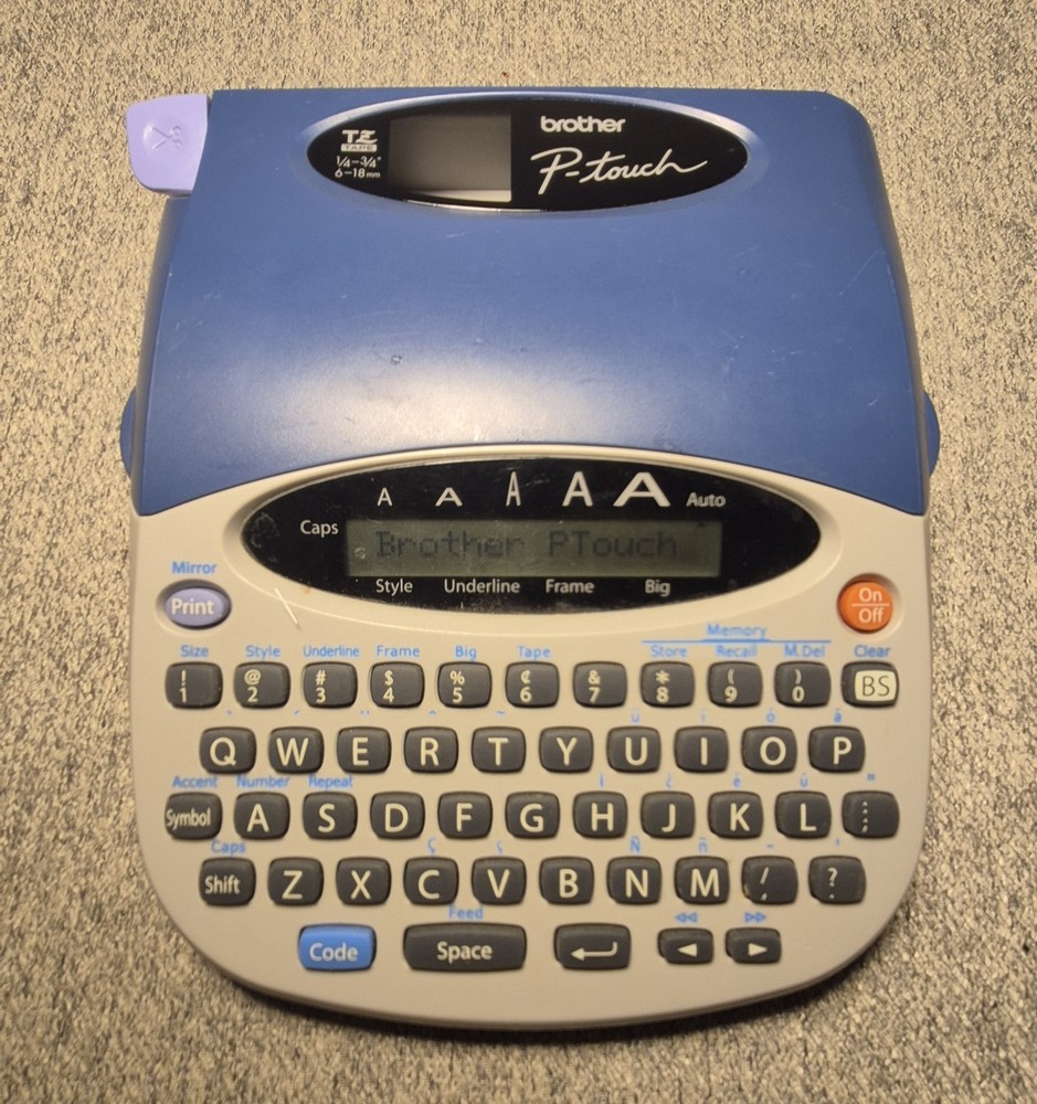 Brother P-Touch PT-1750 Label Maker Printer With Power Cord And Users Guide