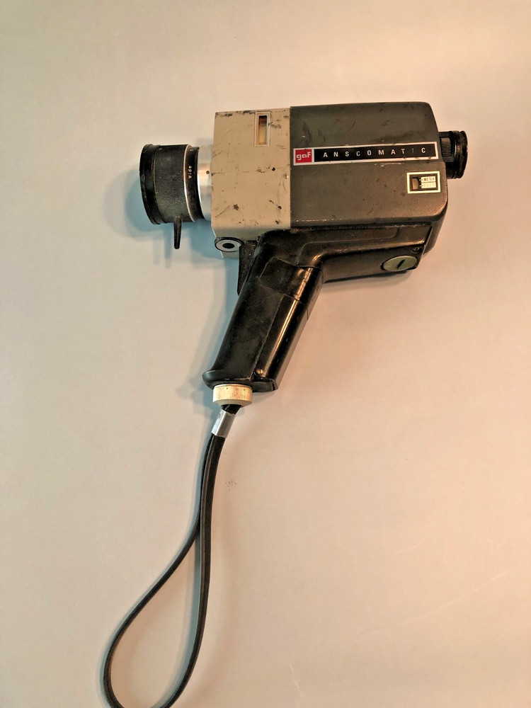 Vintage GAF Anscomatic Super 8 Movie Camera - Untested