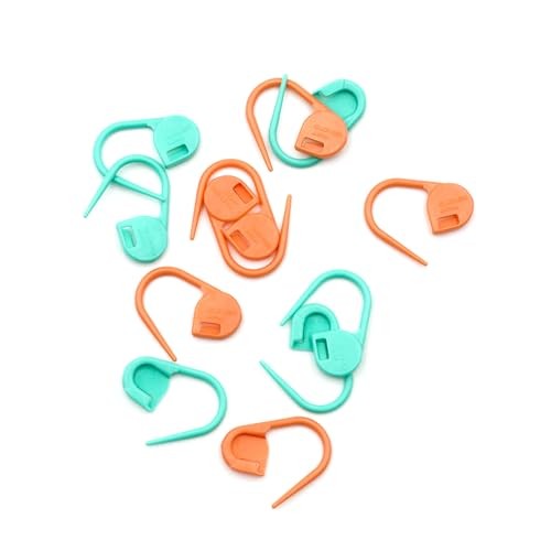 Clover Lock Ring Markers, 20/pkg Each, Multicolor