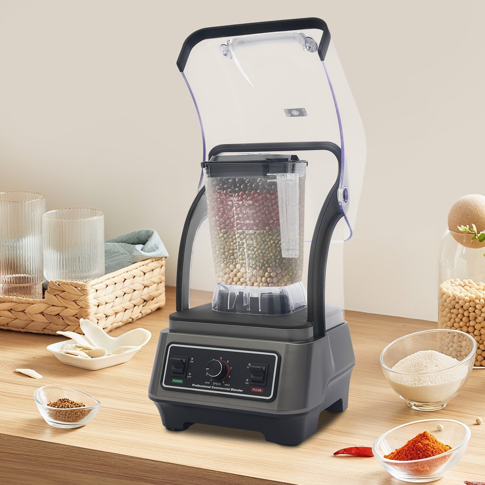 Multifunctional Blender with Thick Shield, Commercial Blender with Speed Control
