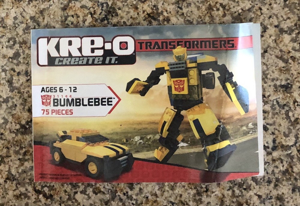Hasbro Kre-o Transformers Bumblebee Construction Set 31144 Instructions ONLY