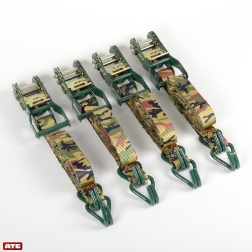 4 Pcs Ratchet Tie Down -Camouflage-