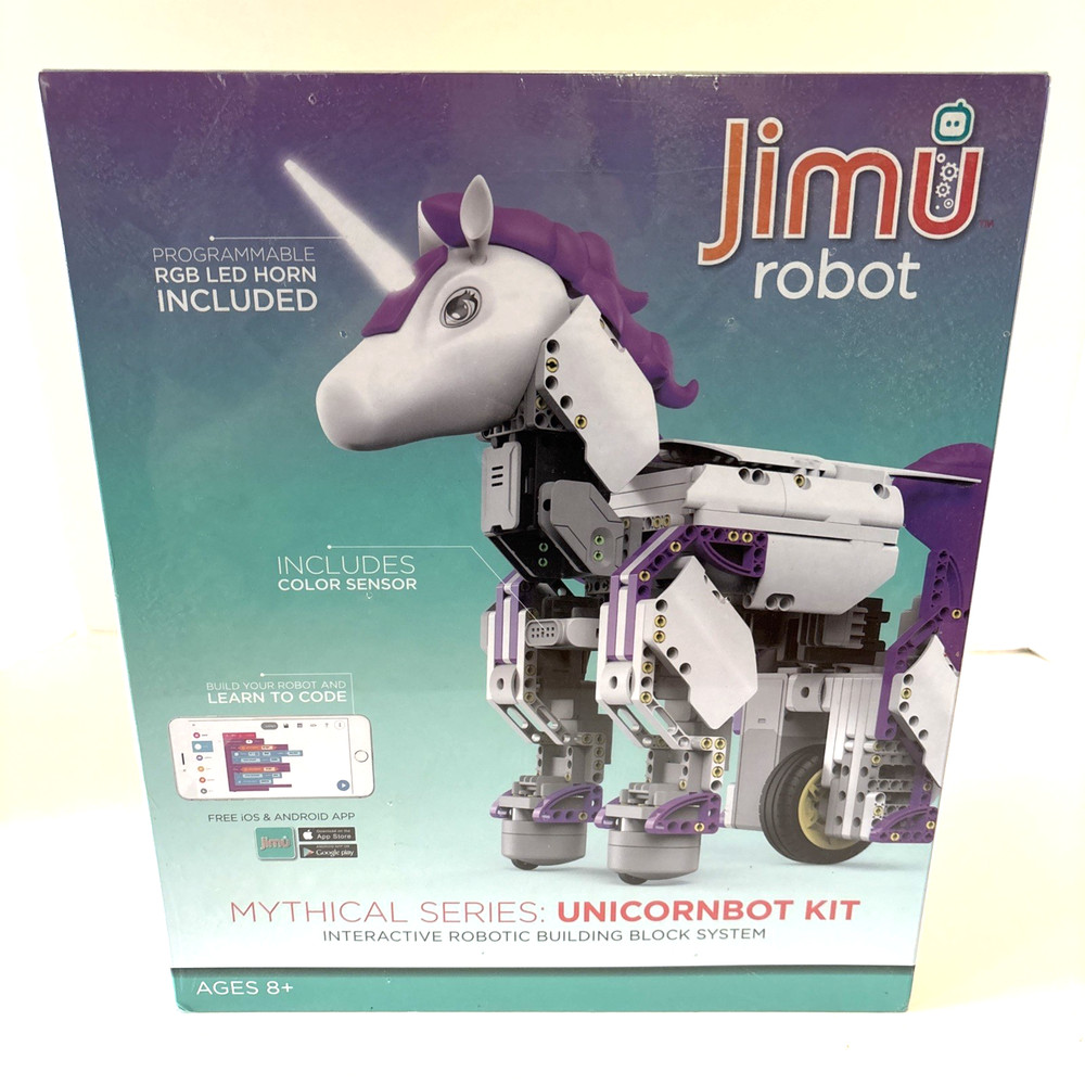 UBTECH Mythical Unicornbot Kit-App-Enabled Building & Coding Jimu Bot Stem NEW