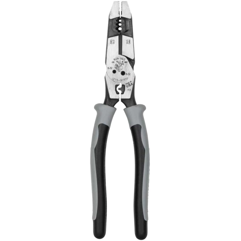 Efficient 9-Inch Pliers: High Leverage Cutting, Crimping & Wire Stripping Tool