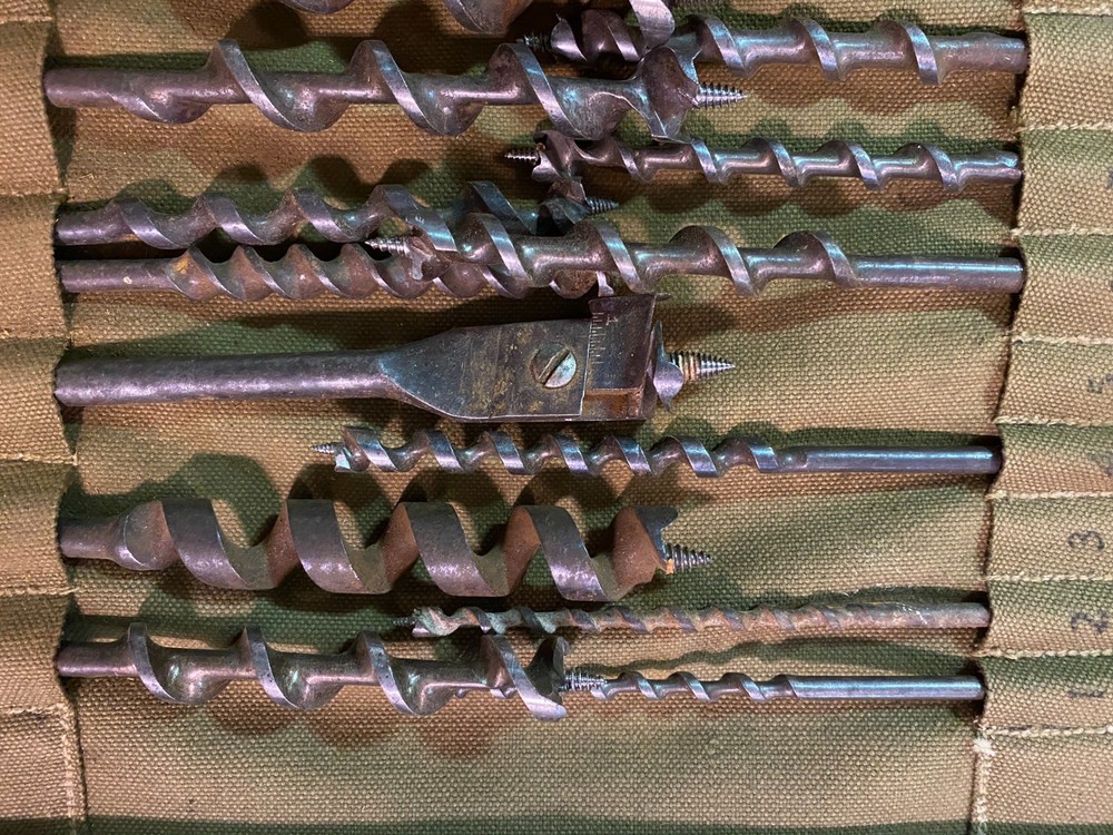 WWII US Tool Roll For Blacksmiths Set No 1-1942-Various Bits & Tools