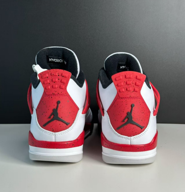 Men's Jordan 4 "Red Cement" Mid Top Retro Basketball Shoes US Size 7-12