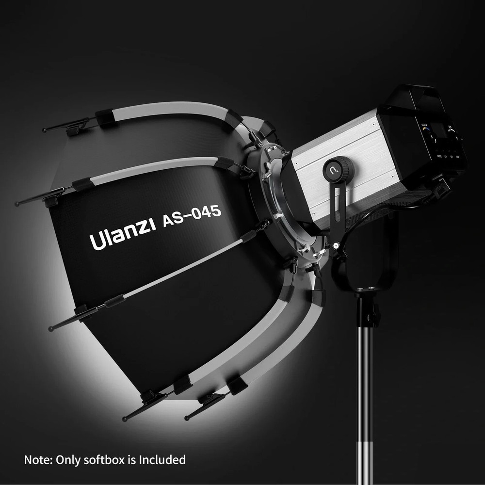 Ulanzi AS-045 45cm Octagonal Softbox Bowens Mount Honeycomb for Flash Led Light