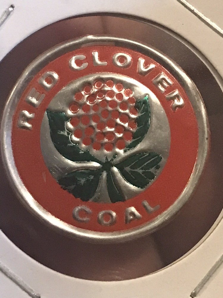 Aluminum Coal Scatter Tag Red Clover Coal