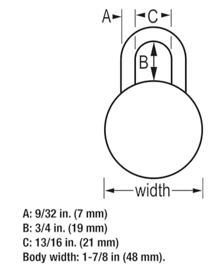 (2) Master Lock School Locker 3-Digit Combination Padlock Blue