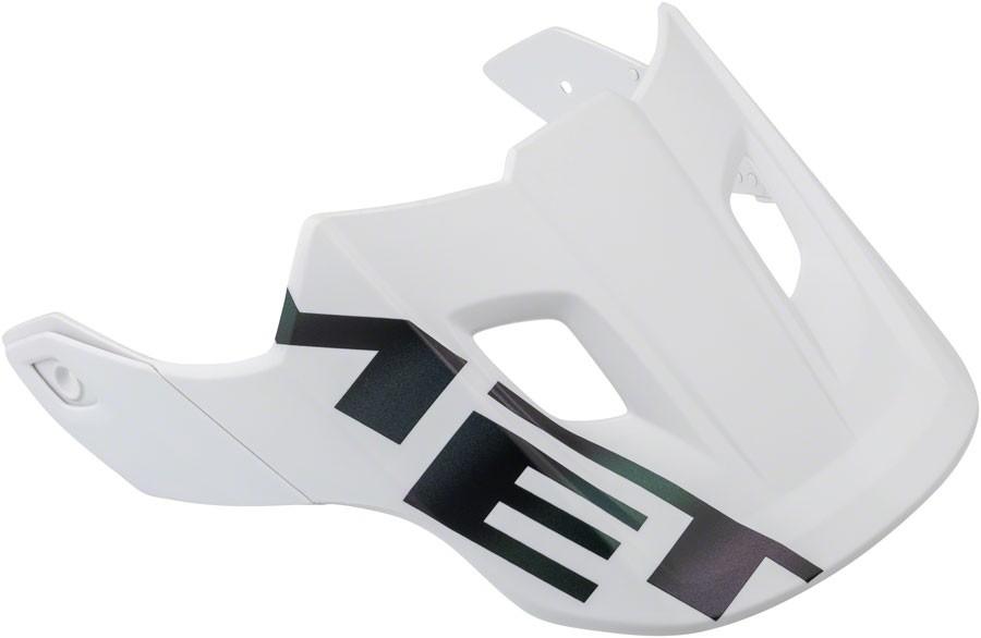 MET Helmets Roam Visor - Large White Iridescent/Matte, Durable High-Performance
