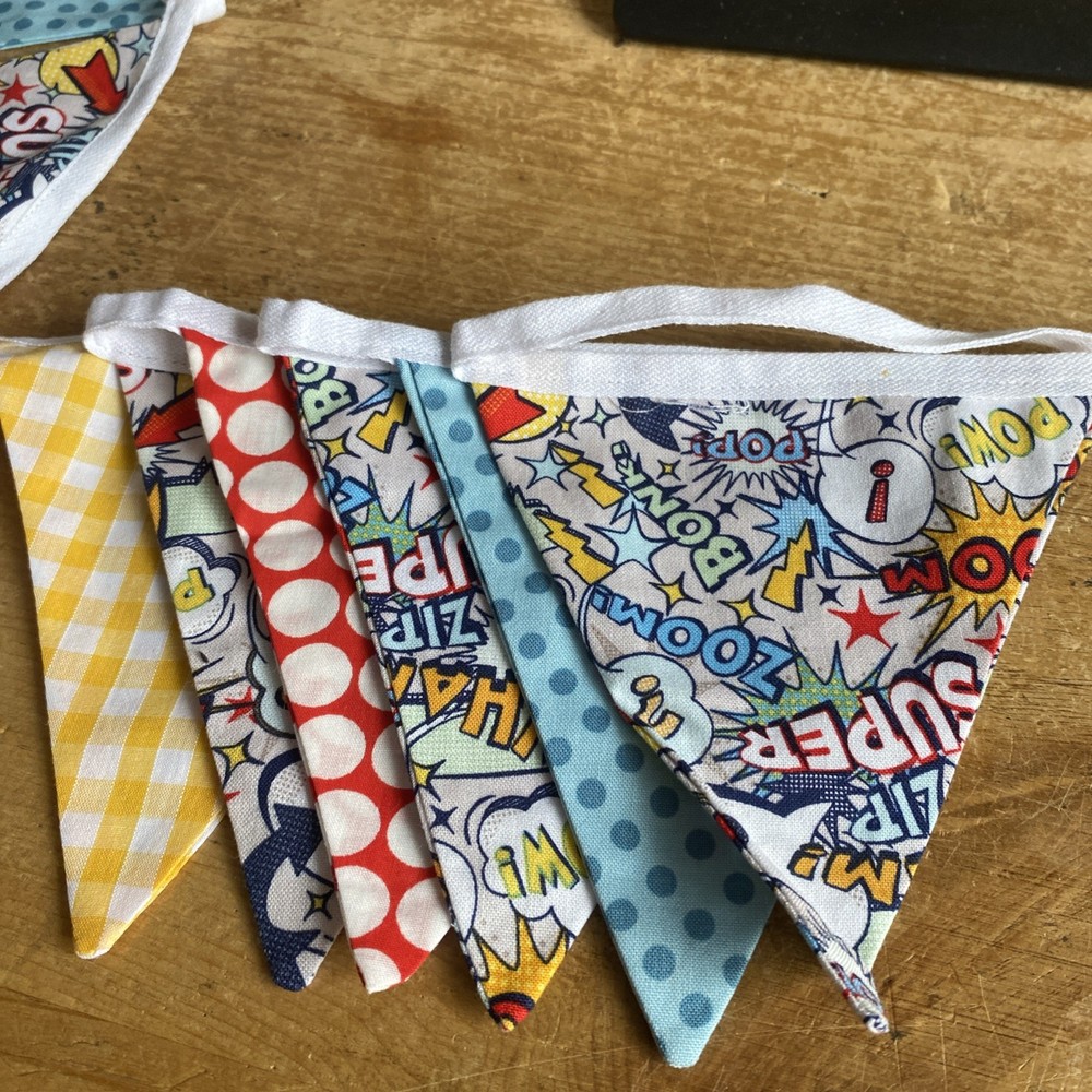 Fabric Bunting superhero party
