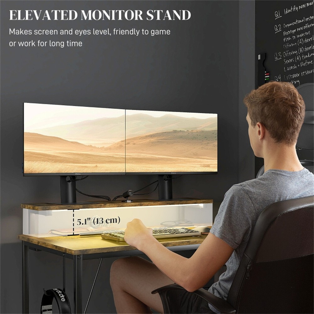 Office Computer Desk (Swiship-Ship)（Prohibited by WalMart）