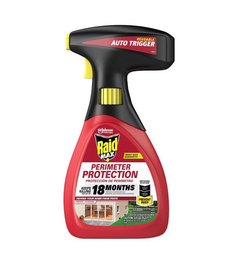 Raid Max Perimeter Protection Bug Killer Spray pests 30 fl Oz -5