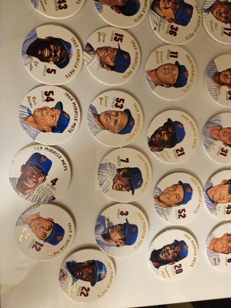 1969 NEW YORK MIRACLE METS 31 POGS