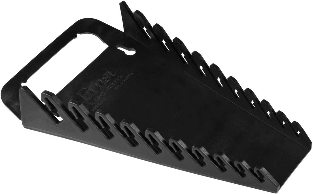 Gripper Wrench Organizer, 10 Tool, Black
