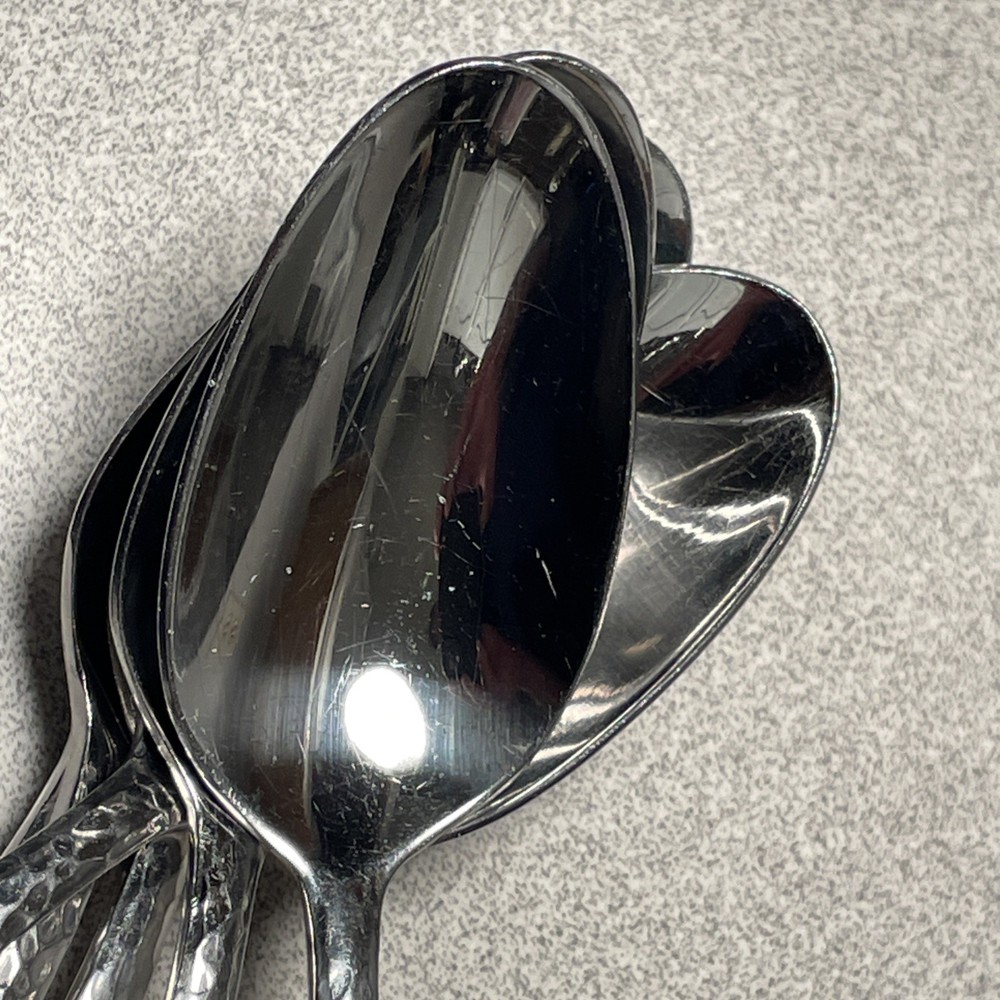 Oneida REYNA Stainless Flatware Hammered Serving Set 23 Pieces