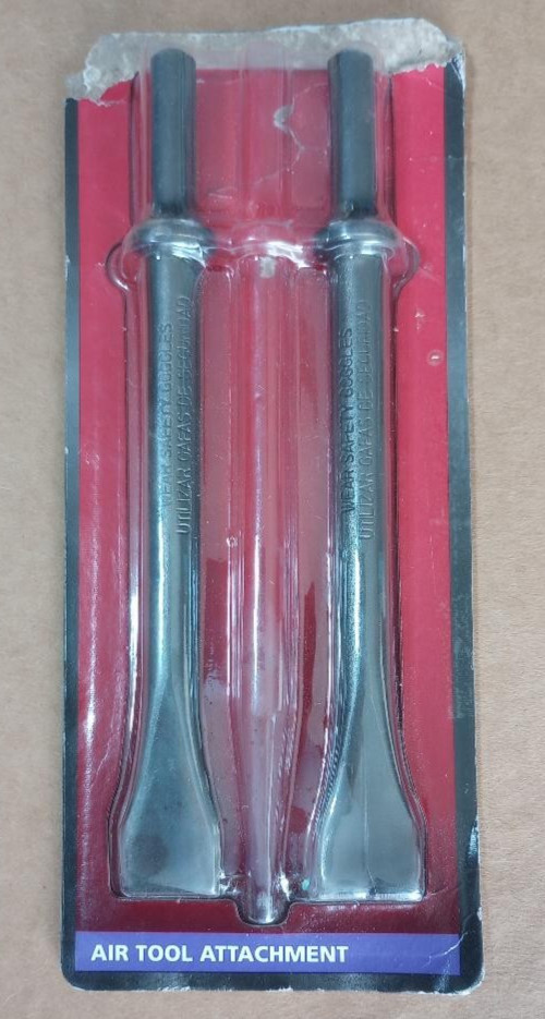 NEW Husky 2PK  7" Pneumatic Chisel Set Flat Chisel & Bolt Cutter Chisel FreeShip