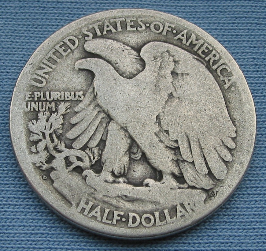 1920-D Walking Liberty Half Dollar (50C Denver)
