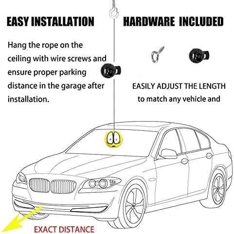 Parking Aid-Parking Ball Guide System, Parking Assistant kit Includes a retracti