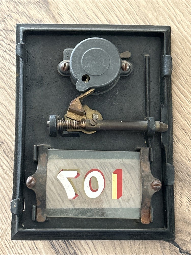 US postal mailbox front brass flying eagle 107