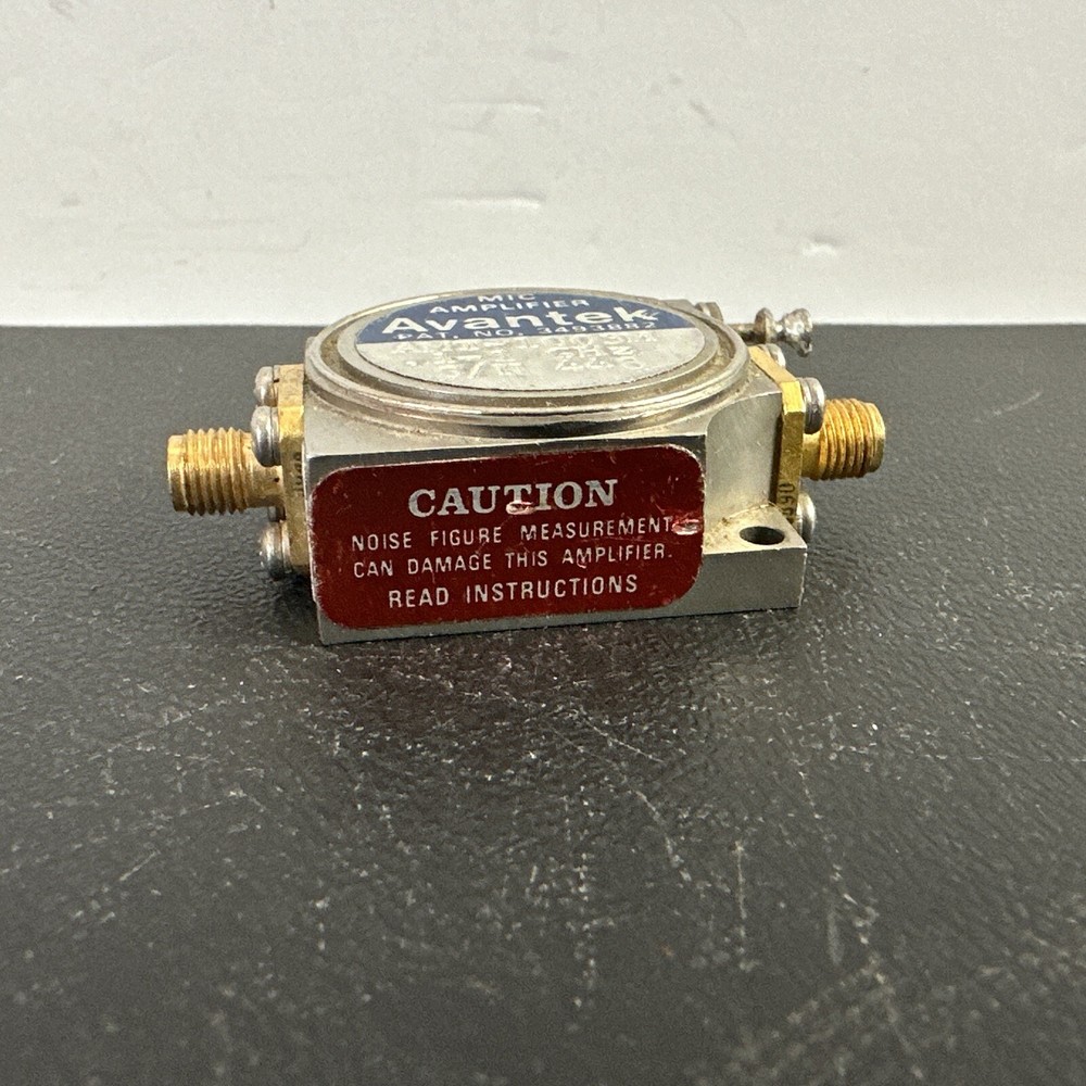 AVANTEK MIC SOLID STATE AMPLIFIER MODEL AMT-1003M. S/N 448 (untested)