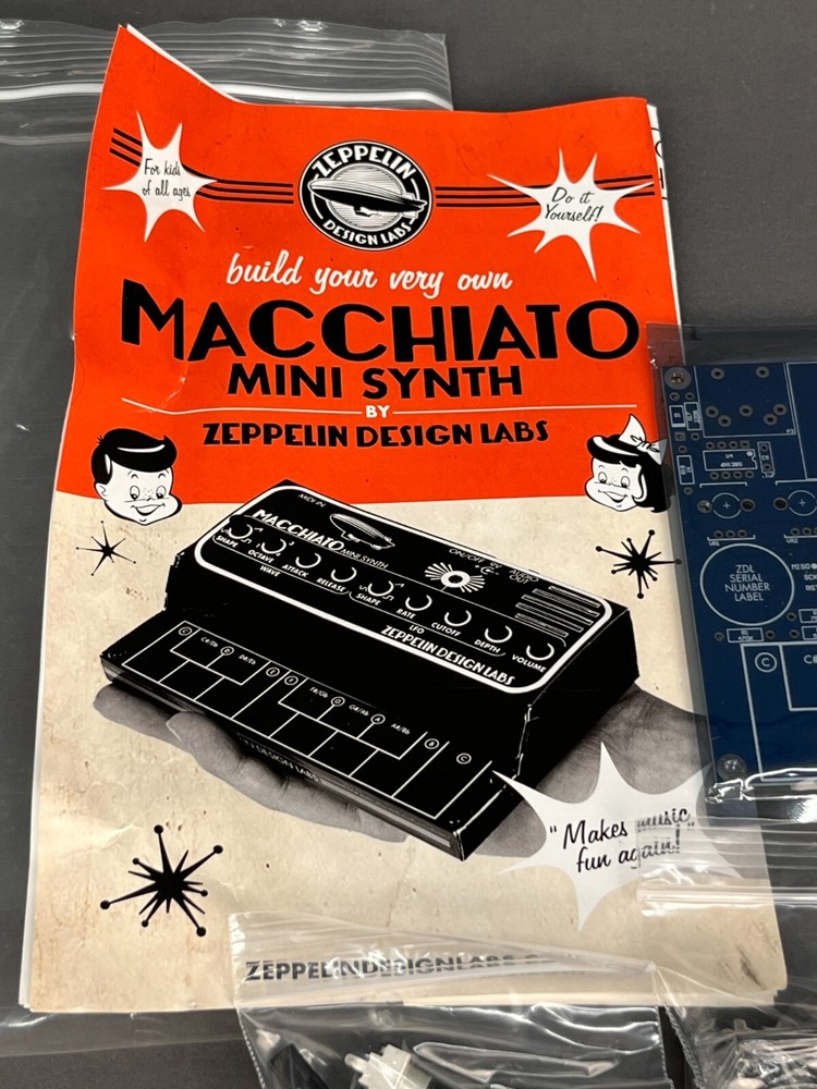 NOS/New Zeppelin Design Labs Macchiato Mini Synth + Manual (4E)