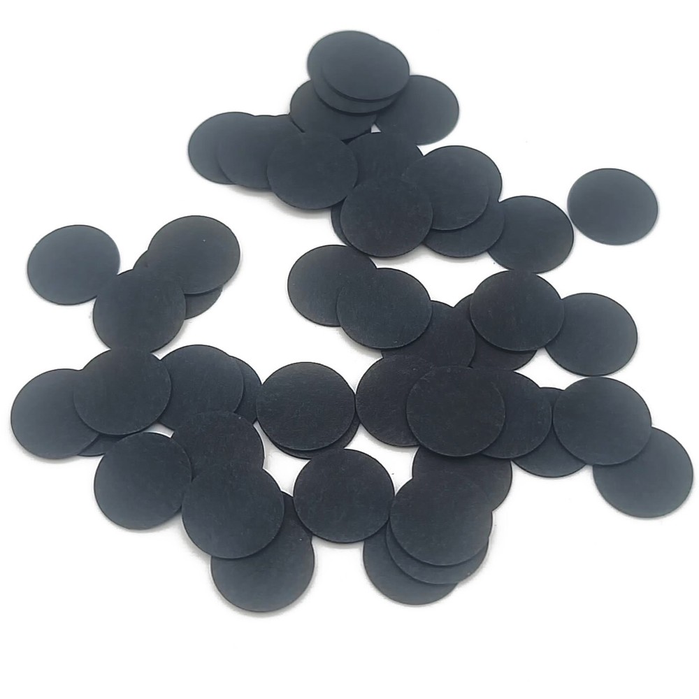 (100) VARIOUS FIBRE POOL CUE TIP PADS - PADS BETWEEN TIP AND FERRULES