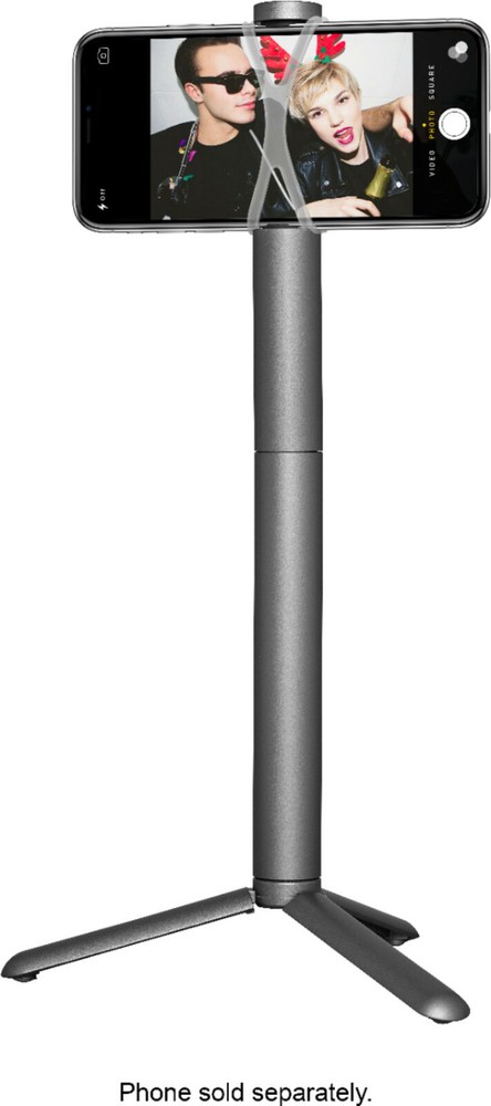 CliqueFie Bluetooth Phone Tripod Selfie Stick for iPhone or Android CLIALTPGRY