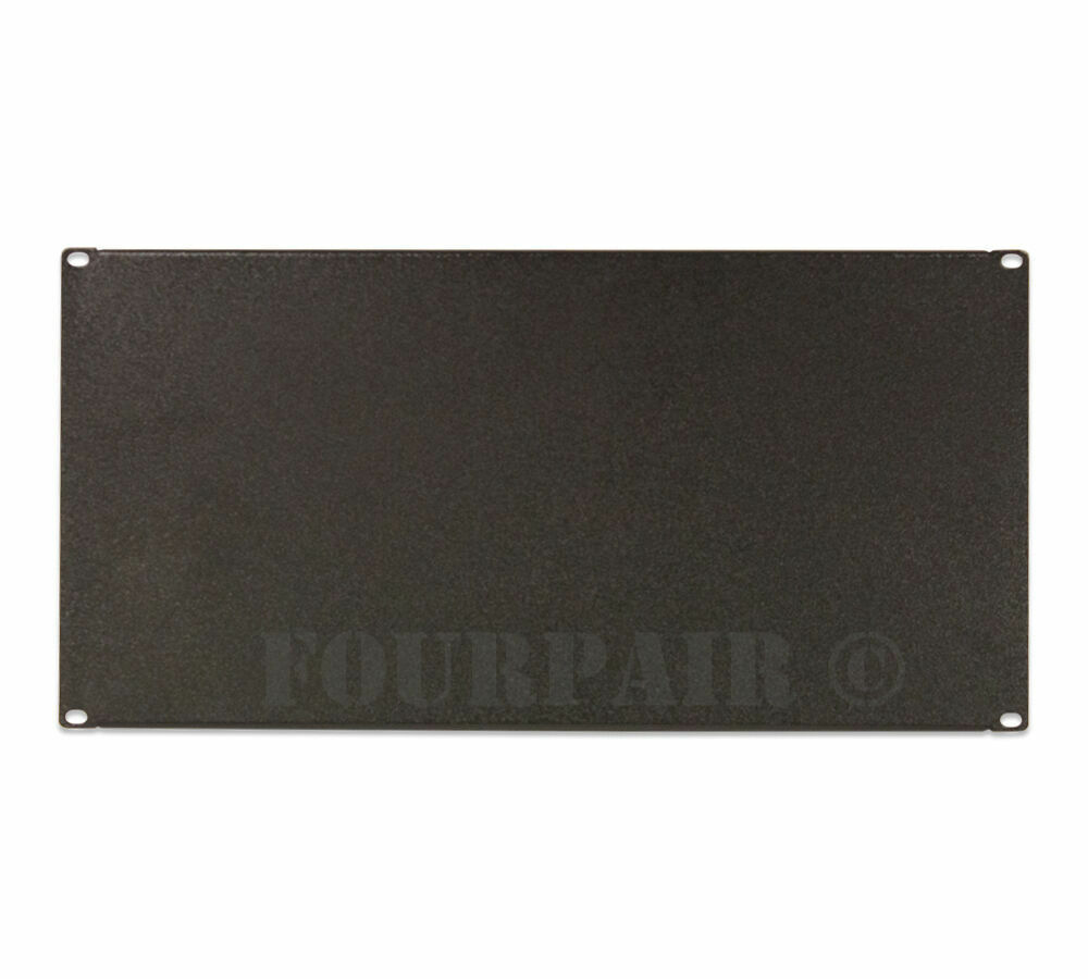 2 Pack - Four Space 4U - EIA 19" Blank IT Rack Mount Server Panel Filler Spacer