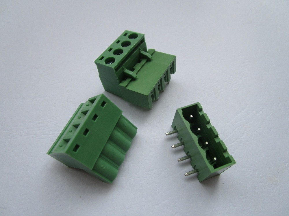 10 pcs Close Angle 4pin 5.08mm Screw Terminal Block Connector Pluggbale Type