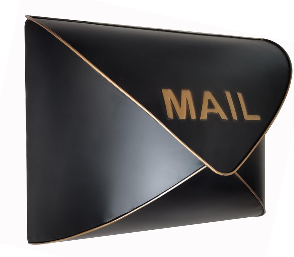 Wall Mount Mailbox Metal Post Box Envelope Mailboxes Outside Drop Safe Letter